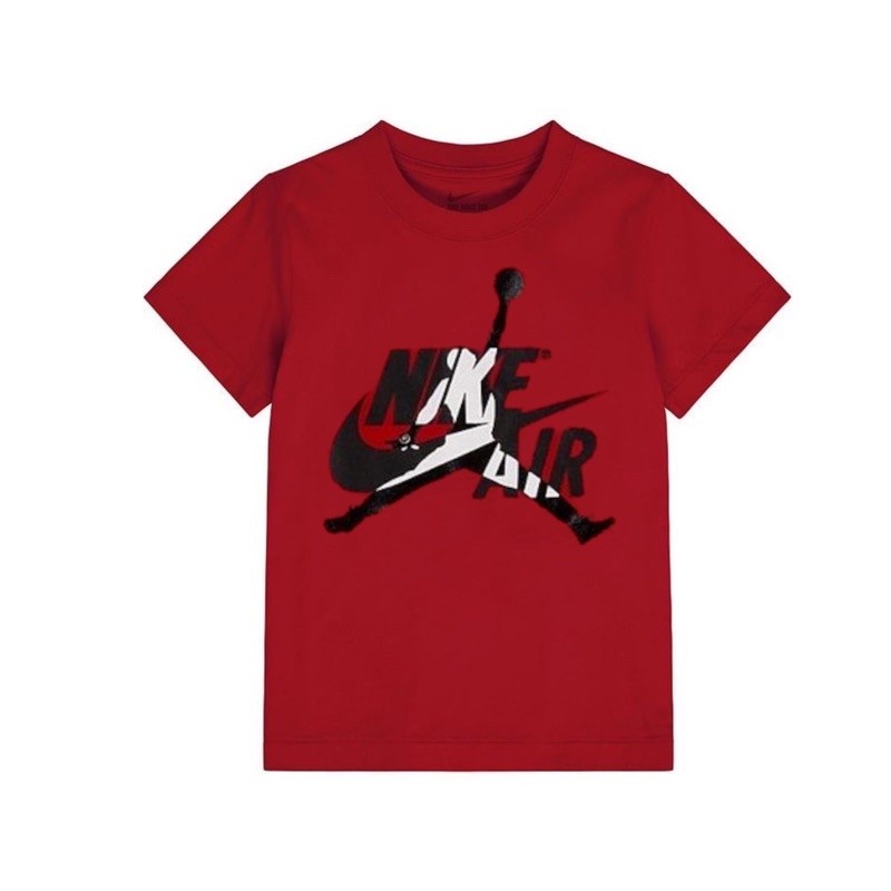Baju Kaos Anak Laki Perempuan Unisex Nike Air Jordan Red Size 1y 2y / Kado Baju Kaos Celana Anak Ade