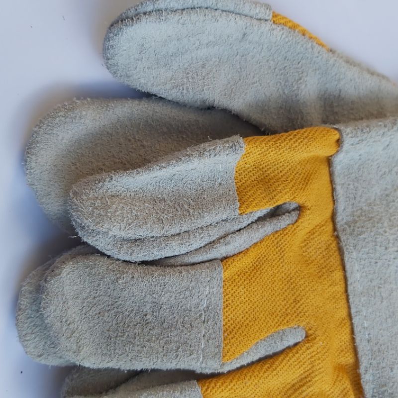 SARUNG TANGAN LAS KOMBINASI Welding Gloves Kulit Safety Proyek 10.5&quot; - HASSTON PROHEX