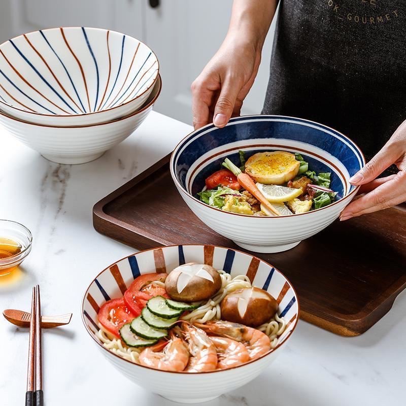 MANGKUK RAMEN BESAR 20cm MANGKOK MIE JUMBO UNIK KOREA JAPAN STYLE p 73