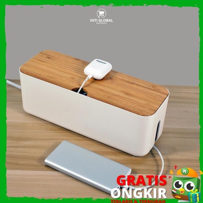 

(BISA COD) Kotak Organizer Pengatur Kabel - Cable Management Box Charger Box Wire EKSLUSIF Kode 475