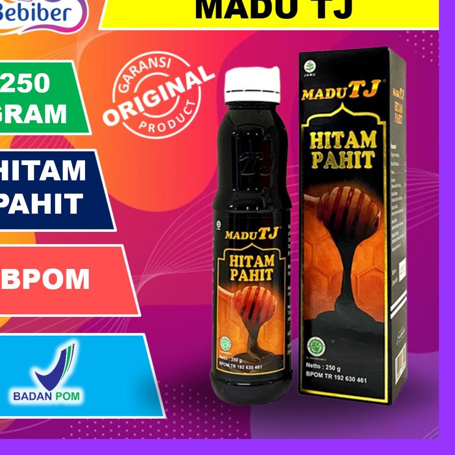 

BAYAR DITEMPAT✔️MADU TJ HITAM PAHIT 250 GRAM / MADU HITAM PAHIT / BEBIBER|RA6