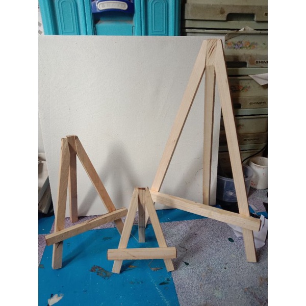 Easel Stand lukis Wooden Easel kayu pinus