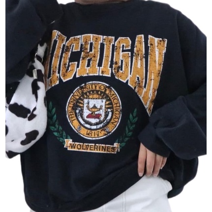 SWEATER MICHIGAN UNIVERSITY CREWNECK