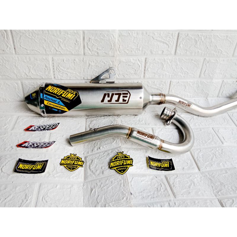 Knalpot Norifumi Rocket 4 Kompetisi / Competition pnp Crf 150l Klx 150 Klxbf Wr155 Dtracker