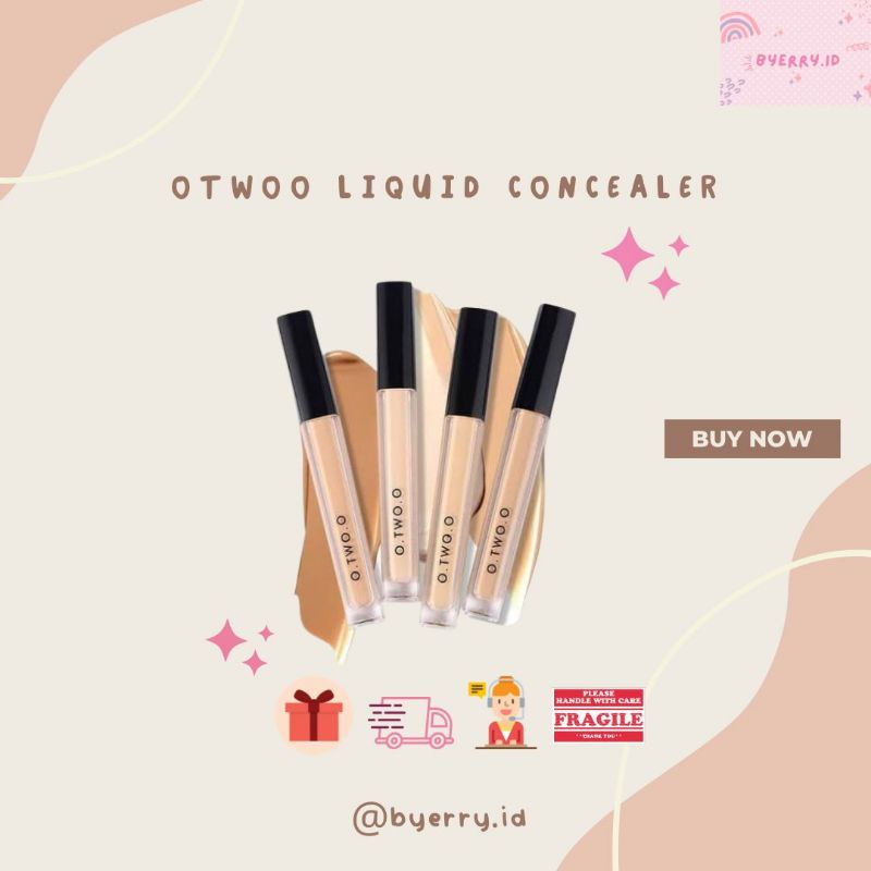 O.TWO.O OTWOO Krim Concealer Cair Liquid Cream 4 Warna 6048 O two o Natural
