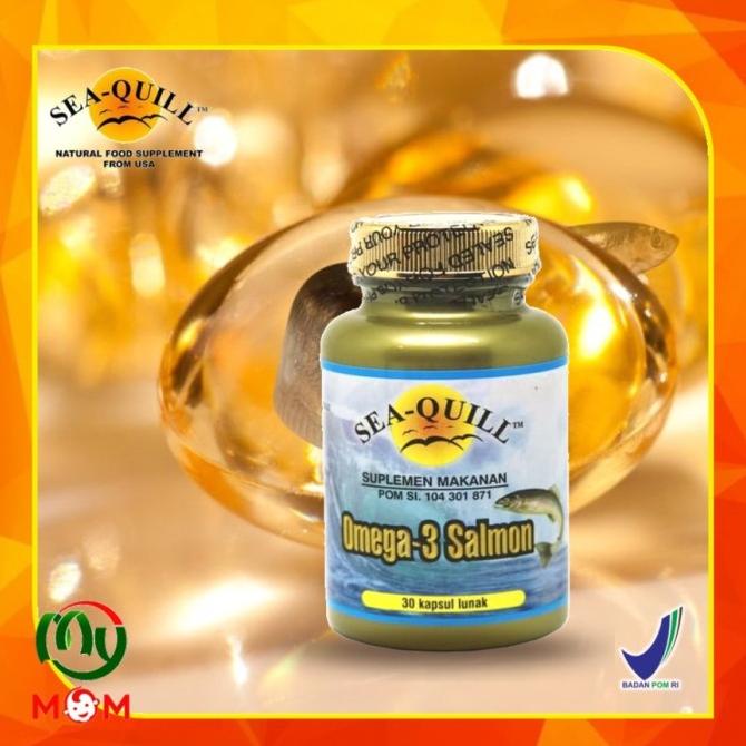 [BPOM] Sea-Quill Omega 3 Salmon Isi 30s / SeaQuill Vitamin Kolesterol Lc