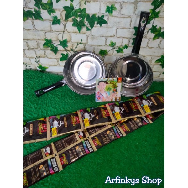 Kopi Luwak Hitam gula + panci