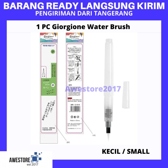 

Produk Terbaru Giorgione 1 Pc Water Brush Round Flat Tip Kuas Lukis Bulat Cat Air