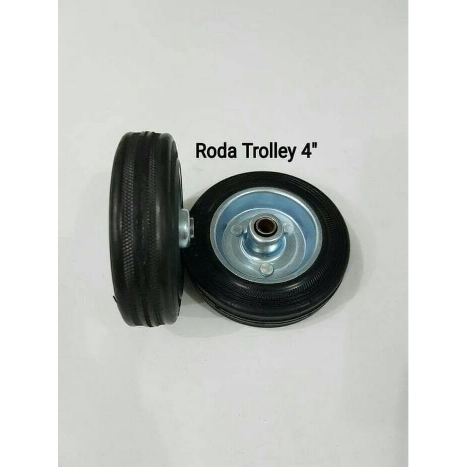 Roda troli 3&quot; wheel only roda karet etalase gerobak trolley 3 inch