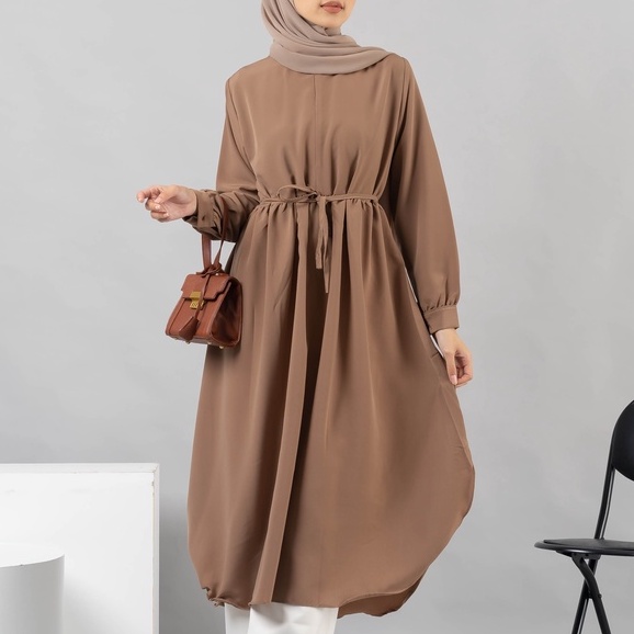 MIDI DRESS TUNIK RATU RUFFLE KOSHIBO PREMIUM SHIRT B510