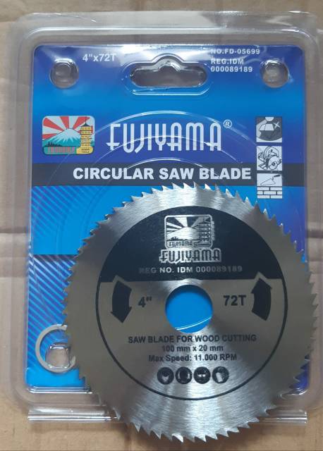 mata gerinda potong triplek / kayu / Saw Blade  4 X 72T