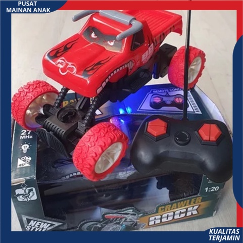 RC Rock Crawler Mainan Anak Mobil Remote Control MONSTER Striker V8 SPEED CLIMBING Ban Karet