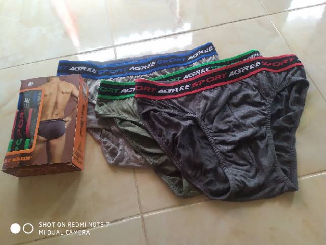 Celana dalam pria dewasa/cd boxer/cd agree sport brief