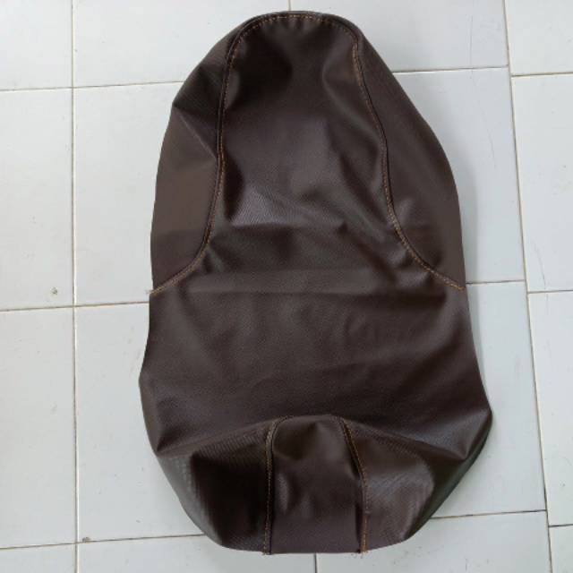 Kulit jok motor Honda Scoopy Coklat new 2019