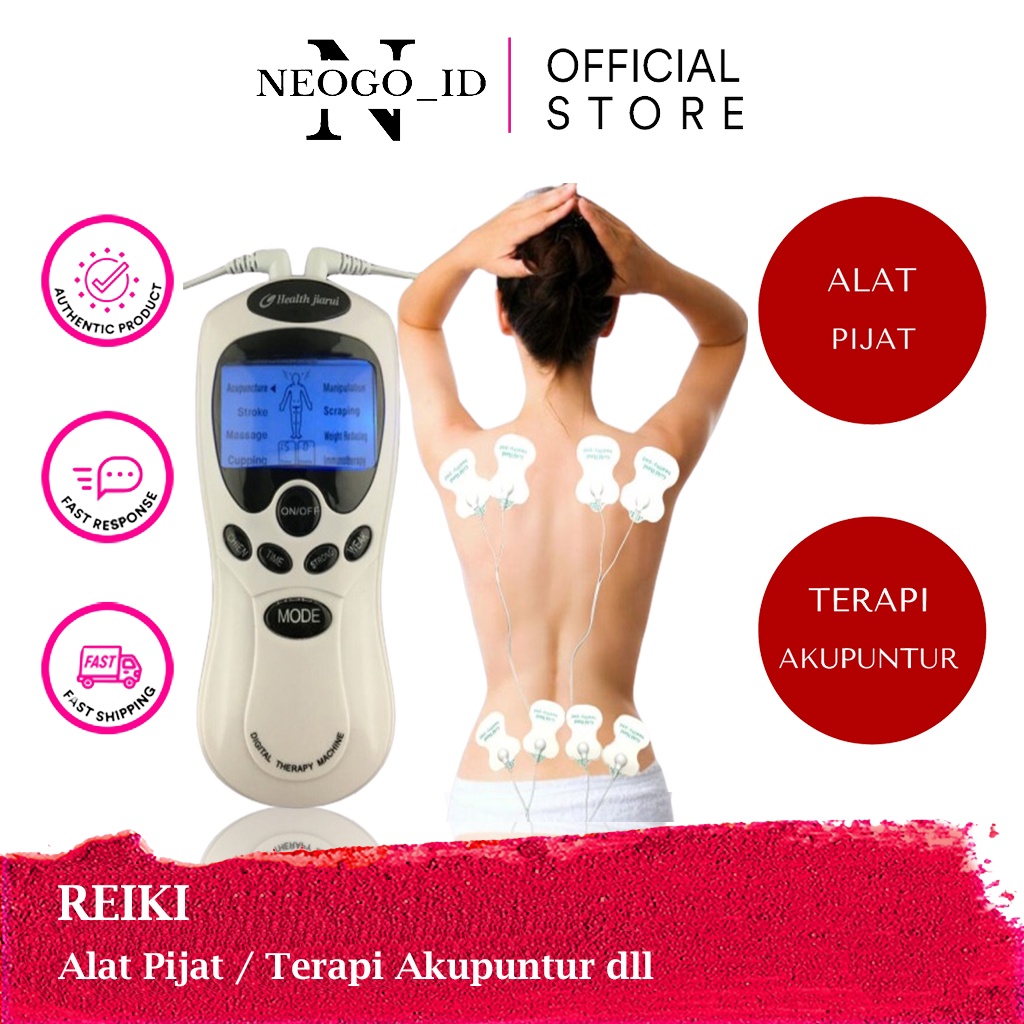 REIKI ALAT TERAPI KESEHATAN Pijat Baik untuk Detox Badan Akupuntur Tubuh Membakar Lemak Menurunkan B