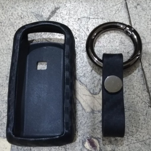 Casing Sarung Silikon Remote Kunci Immobilizer Karbon Pajero