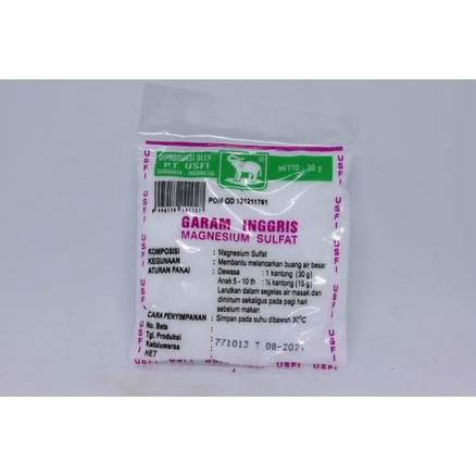 

GARAM INGGRIS SACHET MAGNESIUM SULFAT