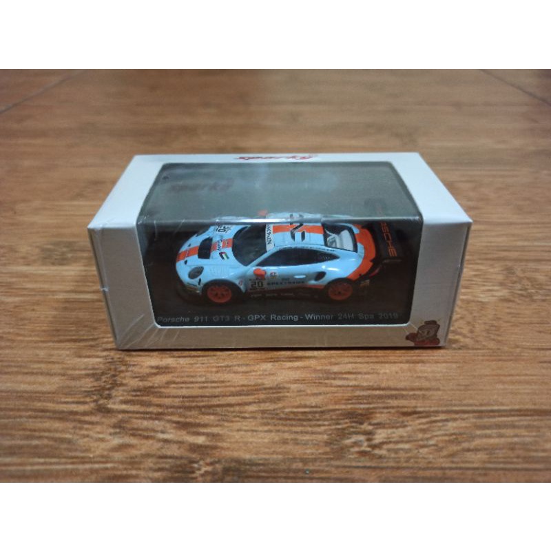 Diecast Spark 64 Sparky Porsche GT3 R GPX Racing Winner 24h SPA 2019