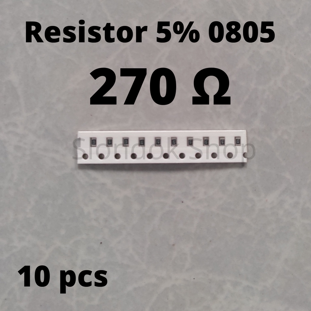 Resistor SMD 0805 270R / 270 ohm 5% @10pcs
