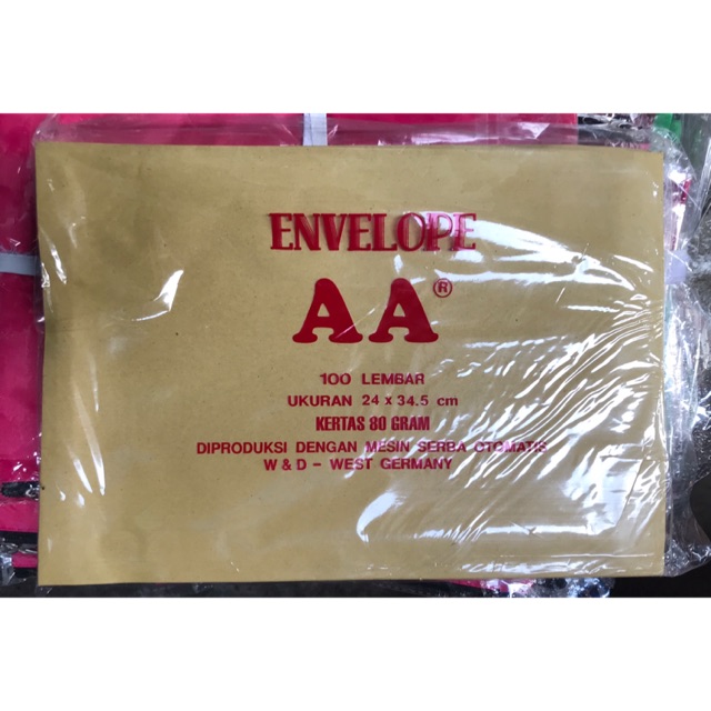 Amplop Coklat Kesing AA Folio