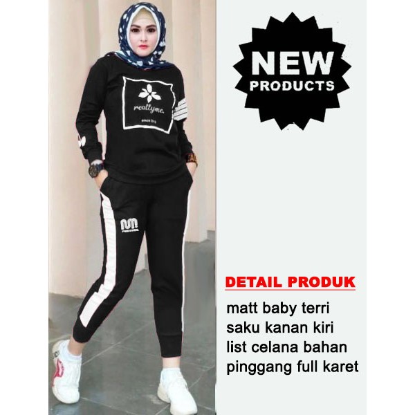 CTN Baju setelan training PRILLY best seller termurah