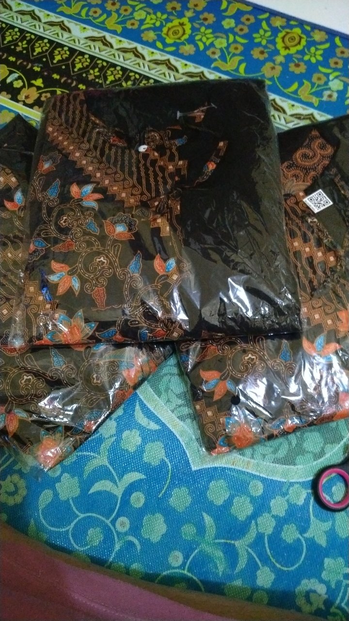 Ori Atasan Blus Batik Wanita Modern Halus Dolby Kombinasi Brokat Polos