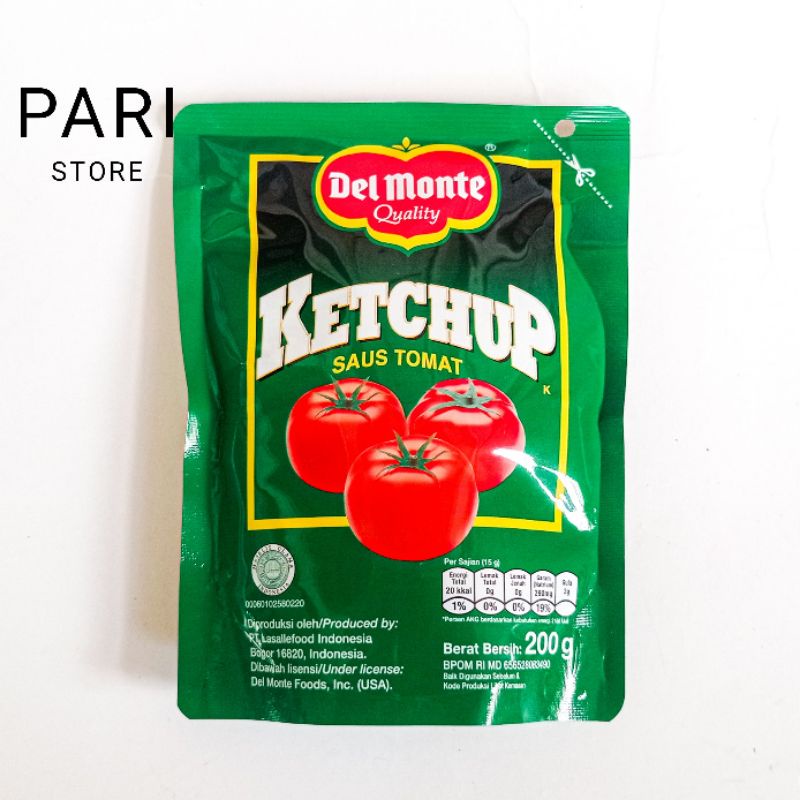 

Del Monte Ketchup Saos Tomat 200 gram Delmonte