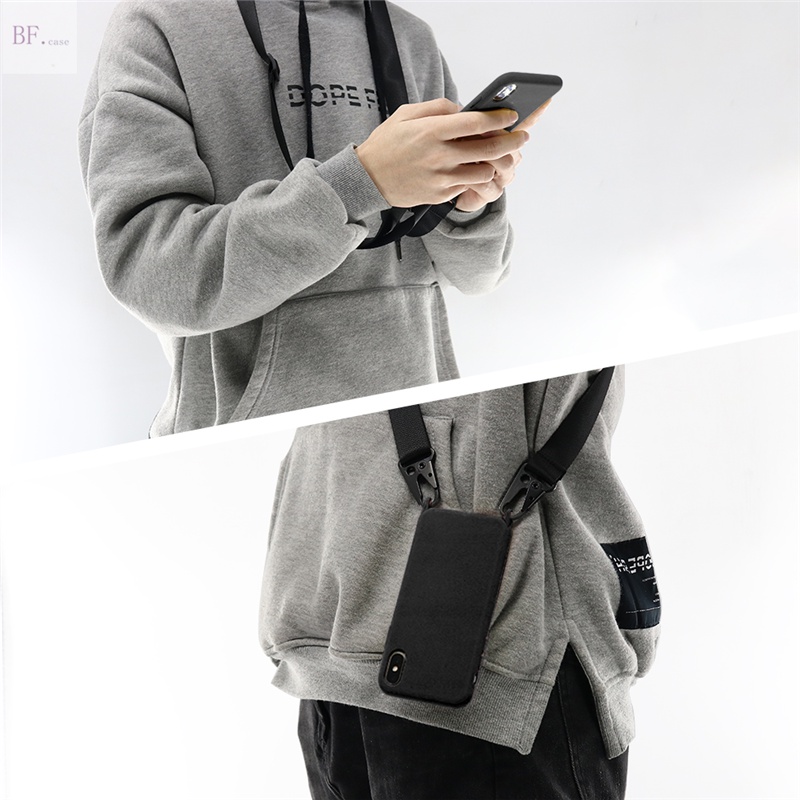 Diagonal Case Iphone 11 Silicone 13promax 12 X XR XSMAX 6 7 8 Plus Anti-drop and Anti-lost 12mini 13mini