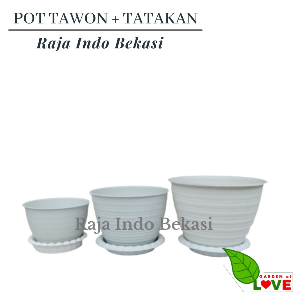 Pot Tawon Mdn 15 + Alas Mawar 15 Hitam Putih Pot Ulir Tawon Madu Pirus putih 10 12 15 17 18 20 21