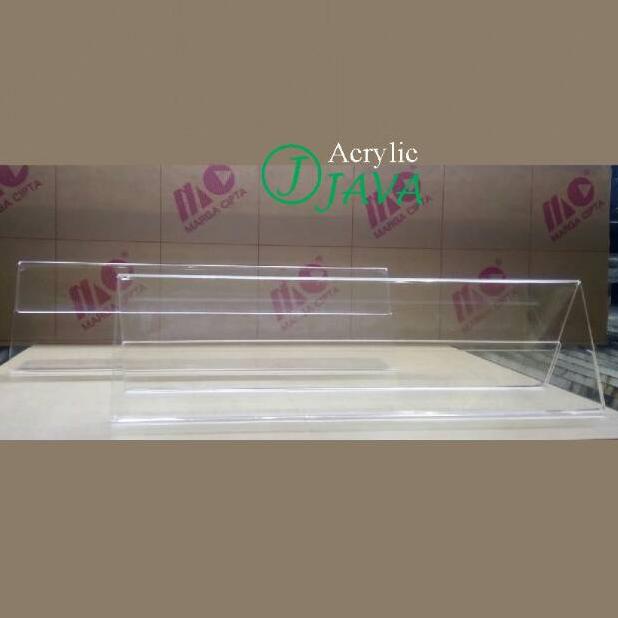 

[KODE RFNSL] DESK NAME/ACRYLIC NAME PLATE/PAPAN NAMA AKRILIK MEJA (7X20) 1 SISI