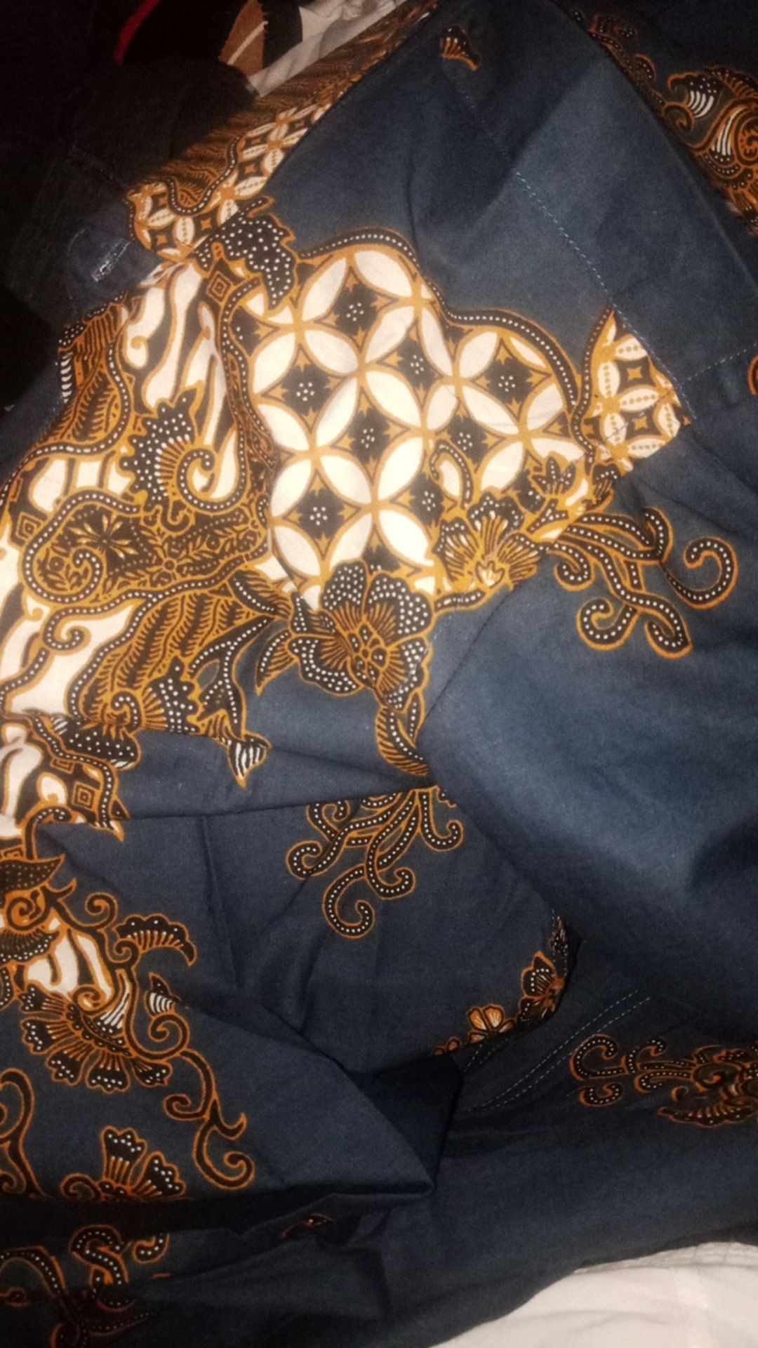 Odza Baju Kemeja Batik Slim Fit Pria Kasual Lengan Panjang