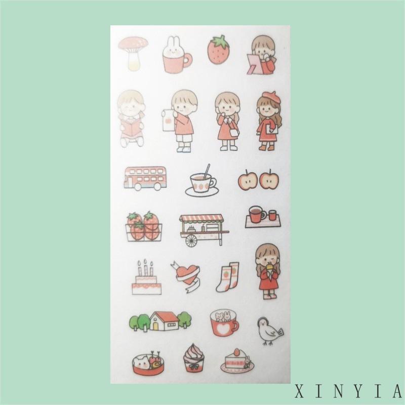 Xia.id Stiker Motif Emoji Untuk Dekorasi Handphone / Diary DIY