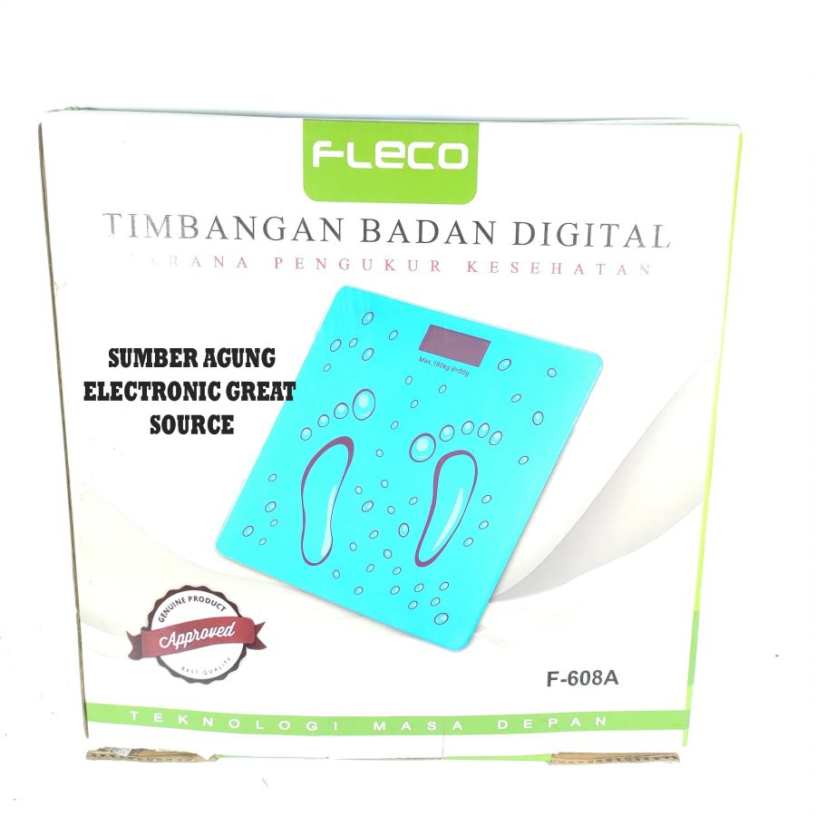 F608A Timbangan Badan Digital F608 Motif Footprint Akurat Awet Berkual