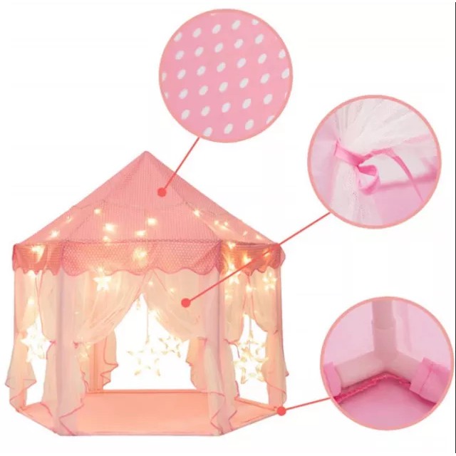 Tenda Mainan Anak Princess Castle - Tenda Camping Rumah Rumahan Anak Kastil Jumbo Besar Portable