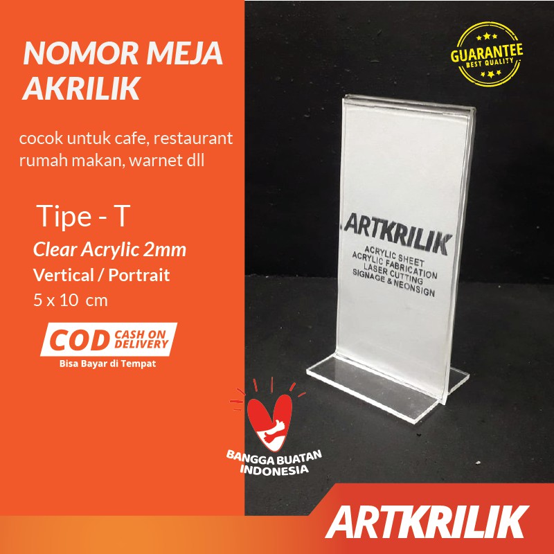 NOMOR MEJA AKRILIK RESTO CAFE RUMAH MAKAN UK 5 X 10 CM NOMOR MEJA AKRILIK RESTO CAFE RUMAH MAKAN UK 5 X 10 CM