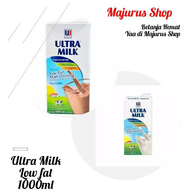 

Susu UHT Ultra Milk low fat 1000ml - [1 Dus/12 pcs]