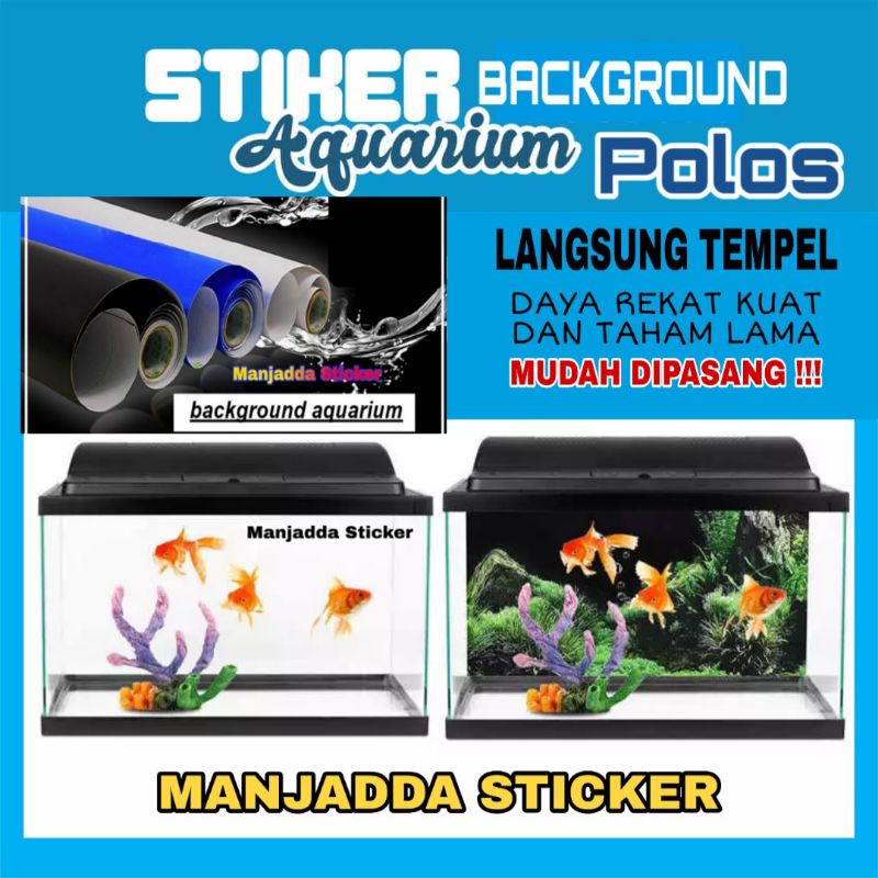 Stiker Skotlet Akuarium Polos Kualitas Premium