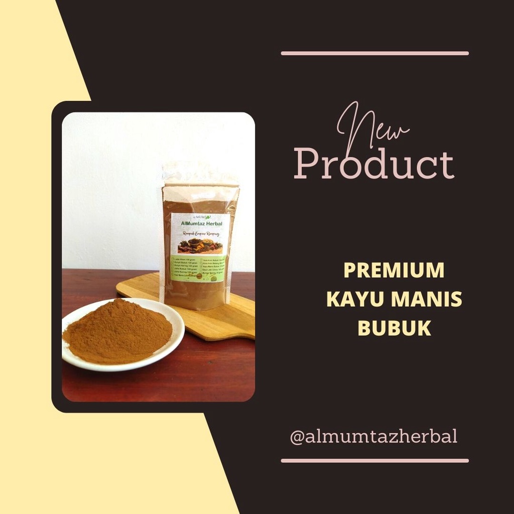 

kayu manis bubuk rempah herbal Bubuk murni, batang murni, kayu manis 100 gram murah, dengan aroma khas untuk diabetes nyeri haid kolesterol dan menurunkan berat badan