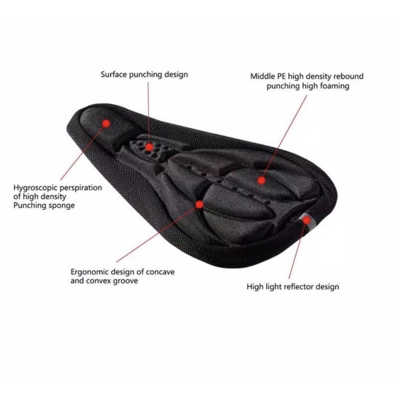 Sarung Jok Sepeda Bantalan Cover sadle empuk saddle sarung busa united tebal mtb lipat roadbike BMX-4