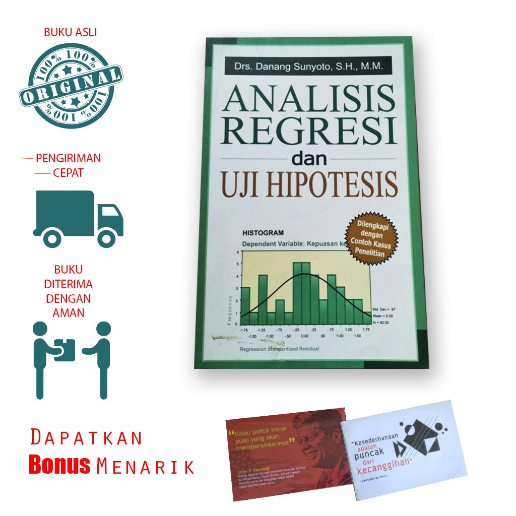 Jual Buku ANALISIS REGRESI DAN UJI HIPOTESIS - Dilengkapi Dengan Contoh ...