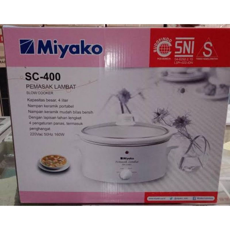 Slow Cooker Miyako 3 Liter SC-400 (Pemasak Lambat)