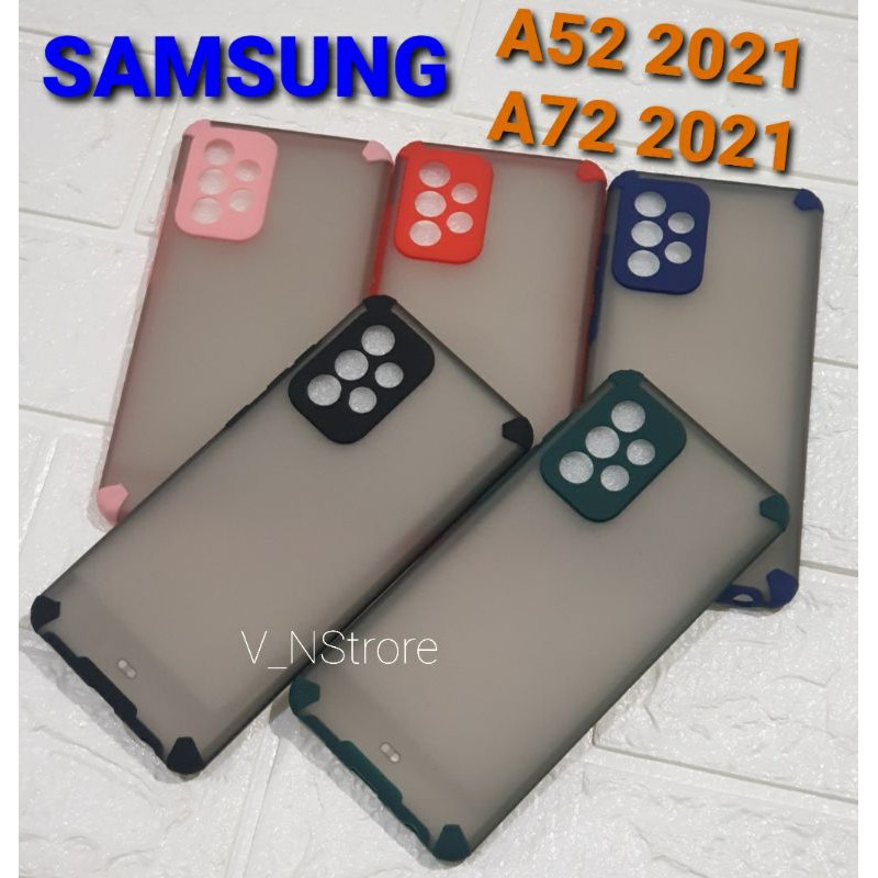 SoftCase Fusion Samsung A52 / A72 2021 Protect Lensa Kamera Case