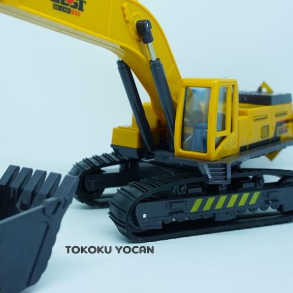 ✸ Cruzer Construction Mainan Eskavator Excavator Beko Buldozer - capit bulat ™
