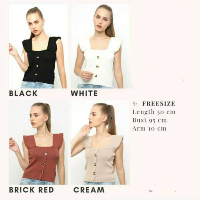 Ruffle vintage button ( simple blouse female)