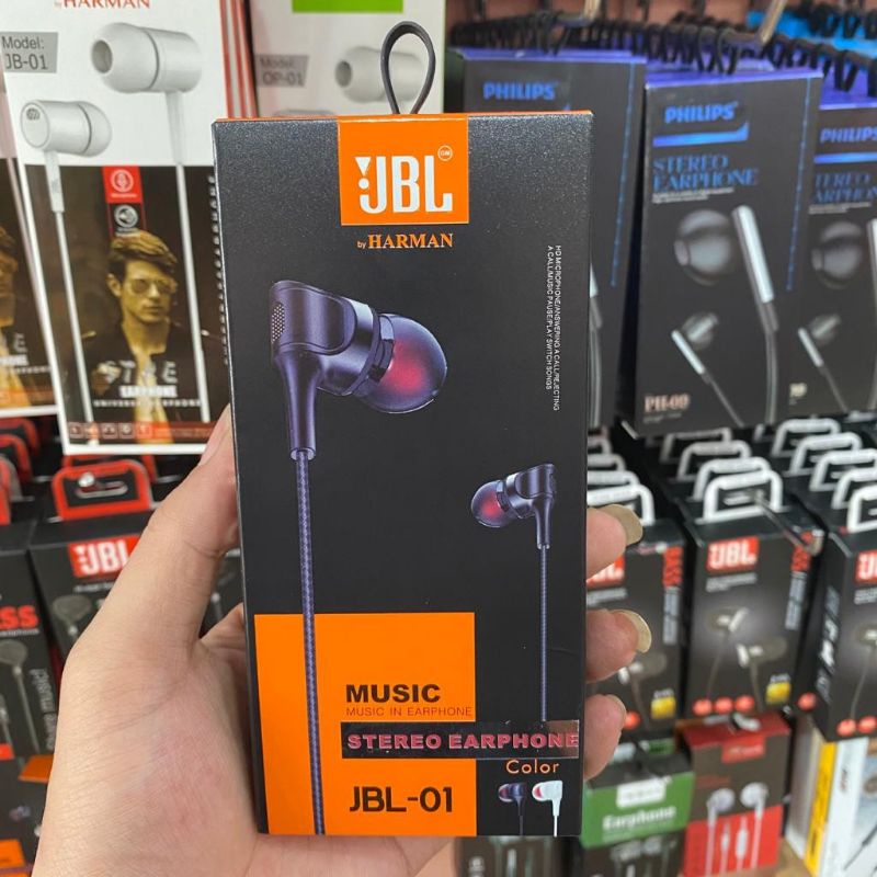 [TOP] Hf Handsfree Headset JBL-01 Bass Music Packing Import