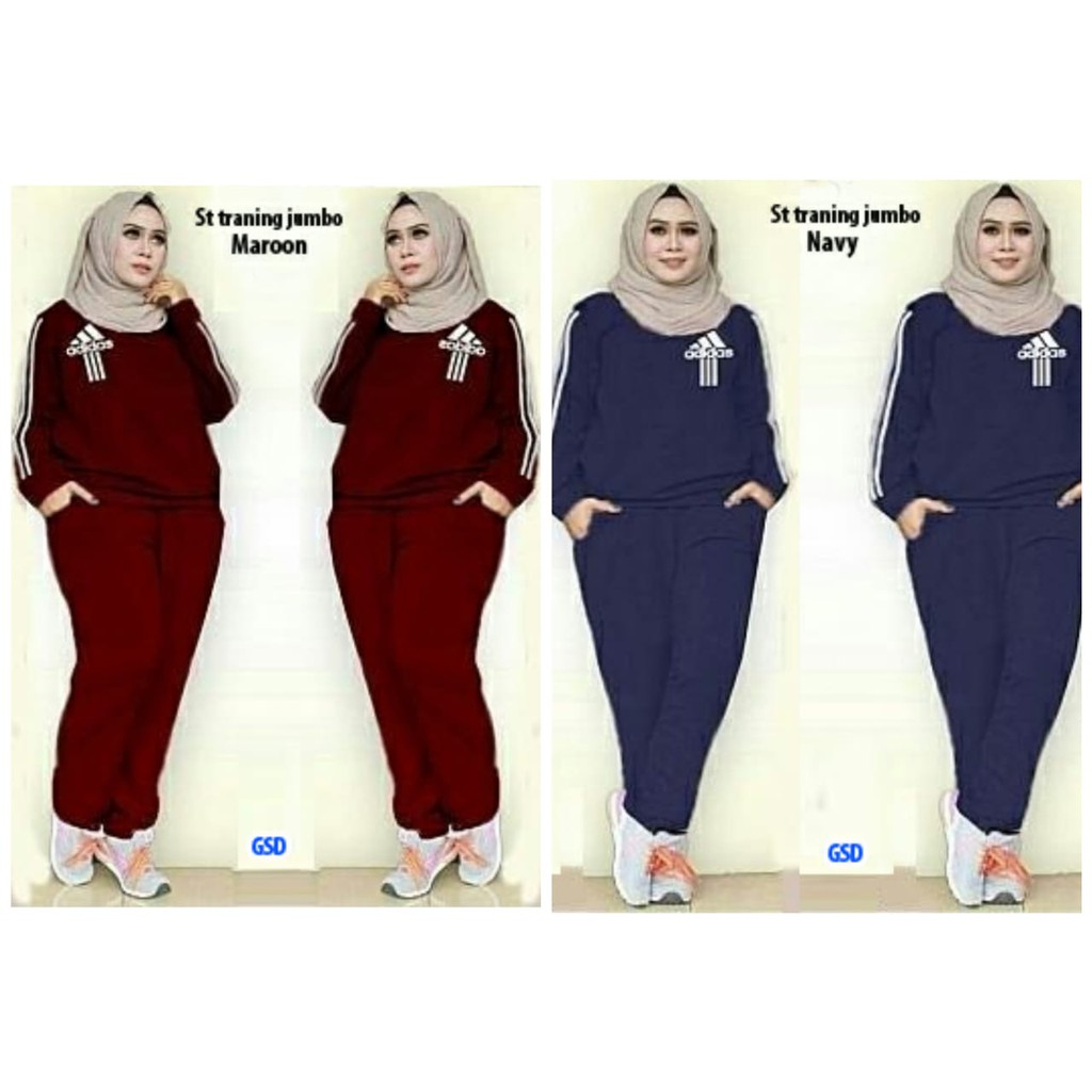 Setelan training jumbo/setelan celana training/setelan wanita/setelan blus wanita/setelan blus