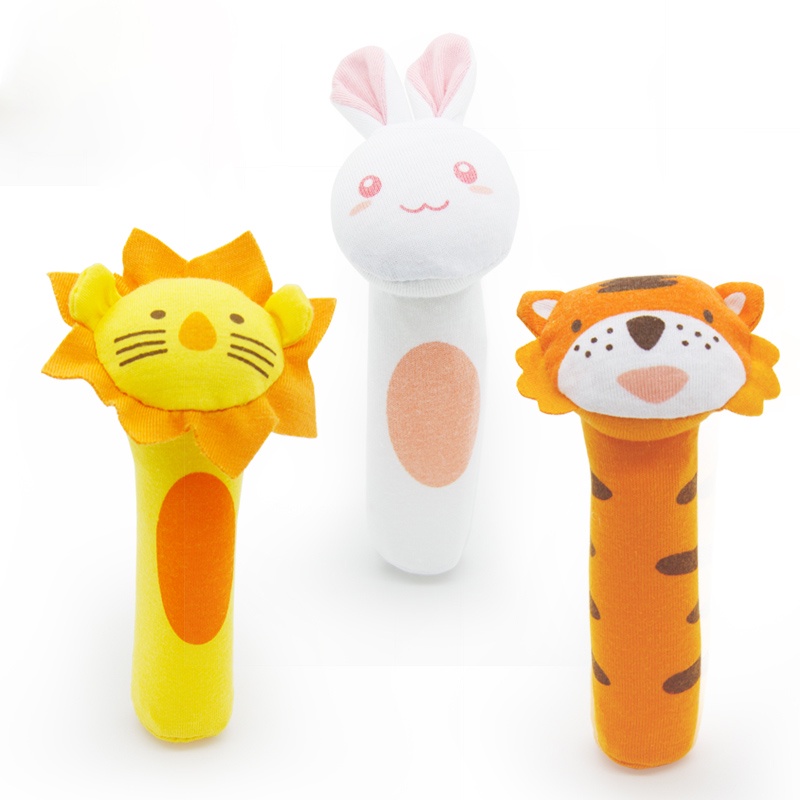 HIPPO LAND Mainan Tangan Bayi Bunyi Baby Hand Rattle Toy Stick 77