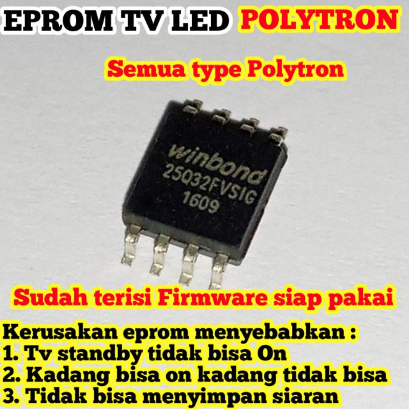 ic eprom tv LED Polytron siap pakai
