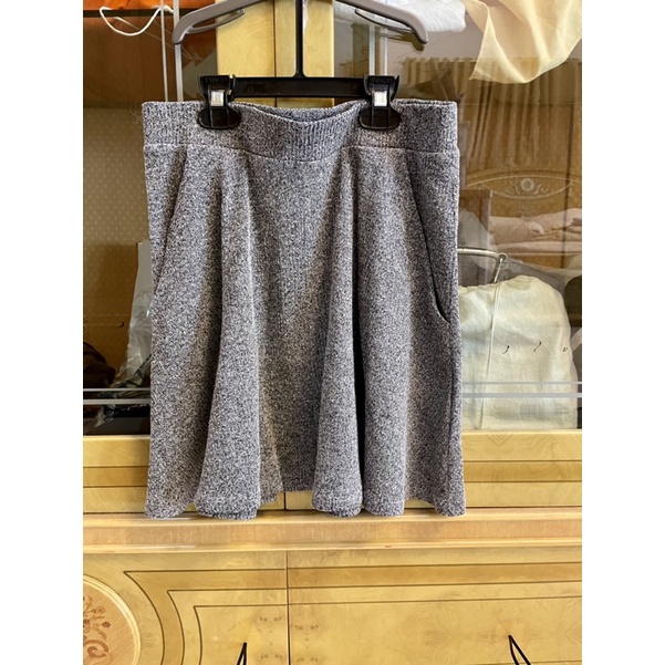 Preloved Grey Skater Skirt Cotton On