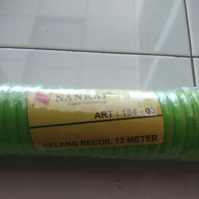 Selang Recoil Selang Angin Kompresor Hijau 12 M Nankai